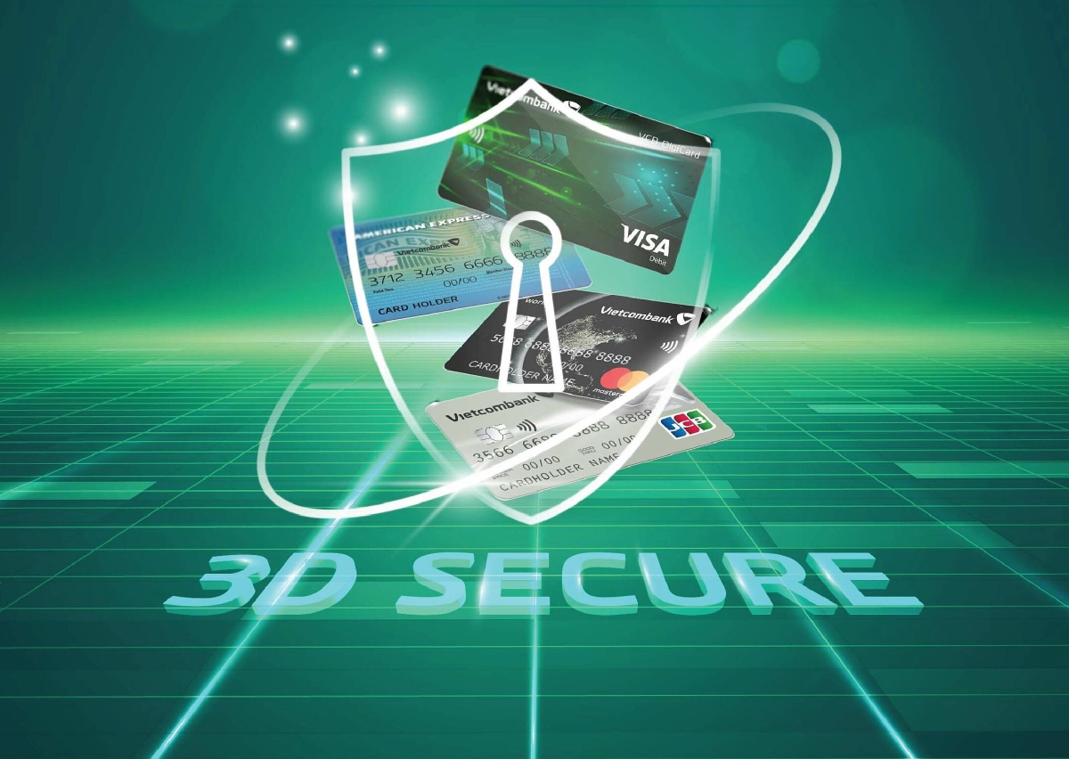 Thẻ tín dụng được trang bị công nghệ bảo mật 3D Secure giúp bảo mật tốt hơn